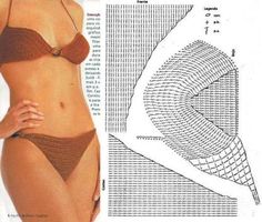 Resultado de imagem para grafico biquini Crochet Beach Wear, Patron Crochet, Swimwear Pattern