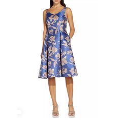 Fit And Flare Midi Dress, Empire Waist Gown, Casual Dresses Plus Size, Flare Midi Dress, Refined Fashion, Cocktail Wear, Navy Lace Dress, Beaded Cocktail Dress, Floral Fit