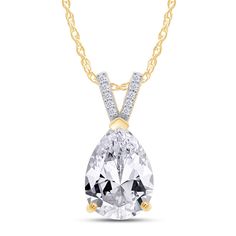 DESCRIPTION 2CT Moissanite Pendant Necklace For Women DVVS1 Pear Cut 10K Solid Yellow Gold     Details:-     Type:Necklace     Style:Pendant     Main Stone:Moissanite (MOISSANITE PASSES DIAMOND TESTER TEST)     Main Stone Shape:Pear     Main Stone Creation: Lab Created     Clarity:VS1     Cut: Excellent     Diamond Color:D     Total Carat Weight (TCW): 2     Necklace Specifications:     Metal Type:Yellow Gold     Purity: 10K     Length: 18     Metal Color Option: Available in Yellow, White & Rose Options on request,   Message us in 24hrs time for any special request SHIPPING Tracking will be provided when it becomes available. Domestic delivery may take up to 1 week. It all depends on the local office. Once the order leaves our location, we have no control over delivery times. Buyers are r Moissanite Pendant, 2 Necklace, Diamond Tester, Gold Sign, Diamond Color, Fine Jewellery Necklace, Pear Cut, Gold Details, Metal Color