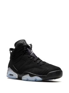 Jordan Air Jordan 6 "Chrome 2022" Sneakers - Farfetch Jordan 6 Chrome, 2022 Sneakers, Jordan Air, Air Jordan 6, Jordan 6, Retro Sneakers, Nubuck Leather, Sneakers Black, Blue Leather