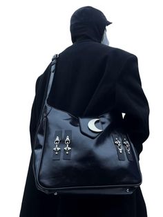 ■ Size 32×9×25[cm] Gothic Crossbody Travel Bag, Gothic Style Travel Satchel Shoulder Bag, Gothic Shoulder Bag Satchel For Travel, Gothic Shoulder Bag For Travel, Gothic Rectangular Shoulder Bag For Travel, Gothic Crossbody Satchel For Travel, Gothic Crossbody Shoulder Bag For Travel, Gothic Shoulder Bag For Daily Use, Gothic Style Shoulder Bag For Daily Use