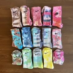 Tie-dye Nike socks  Adult/unisex 15 Available Casual Multicolor Socks For Summer, Casual Multicolor Summer Socks, Baddies Hairstyle, Nike Clothes, Nike Wallpapers, Fav Products, Cool Nike Wallpapers, Birthday Basket, Vintage Socks