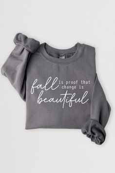 Fall Is Proof That Graphic Fleece Sweatshirts.Unisex Crew Neck Long Sleeve Sweaters Knits.Crafted from premium materials, tailored to your lifestyle, ensuring a comfortable fit for any occasion.Family Group Uniforms Birthday Party Gift Concert Festival Events.High Quality Direct To Film Printed Graphic Design.50%COTTON,50%POLYESTERNICARAGUAMade In: Nicaragua Gray Winter Loungewear T-shirt, Gray Fleece Sweatshirt For Fall, Casual Fleece T-shirt For Fall, Gray Cozy Fit Top For Fall, Sporty Gray T-shirt For Fall, Cozy Fit Gray Top For Fall, Gray T-shirt With Ribbed Cuffs For Fall, Cozy Fit Fleece Top For Fall, Soft-washed Gray Winter Tops