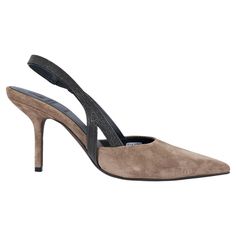 100% authentic Brunello Cucinelli pointed-toe pumps in kid taupe suede with Monili trim anchored by a sleek stiletto heel. Monili-embellished slingback strap. Brand new. Measurements Imprinted Size 38 Shoe Size 38 Inside Sole 25cm (9.8in) Width 7.5cm (2.9in) Heel 8cm (3.1in) All our listings include only the listed item unless otherwise specified in the description above. Brunello Cucinelli Bag, Pumps Shoes, Slingbacks, Sling Back, Brunello Cucinelli, Stiletto Heel, Pump Shoes, Jimmy Choo, Stiletto Heels