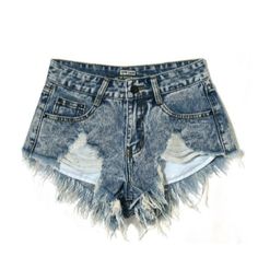 Women Short Denim Tassel Shorts, Denim Pants Fashion, Womens High Waisted Shorts, Womens Ripped Jeans, Tokyo Street Fashion, Womens Summer Shorts, White Jean Shorts, Ripped Denim Shorts, Ripped Shorts