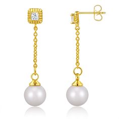 PRICES MAY VARY. Gold pearl earrings all our metals are lead-free,nickel-free no rust and fading are hypoallergenic. Pearl earrings dangle are 30.1mm*13.6mm in size,only 2.5 grams.Simple,dainty,modern yet elegant style,bring a sense of sophistication,fashion and luxury. Pearl drop earrings waterproof gold hoop earrings.Gold dangle earrings Lightweight and firm,light exercise will not fall off,the ears are comfortable Wear for a day. Pearl dangle earrings this design is Sleek and Modern yet Class Chain Link Earrings, Light Exercise, Earrings For Girls, Gold Dangle Earrings, Link Earrings, Gold Pearl Earrings, Pearl Earrings Dangle, Stunning Earrings, Gold Earrings Dangle