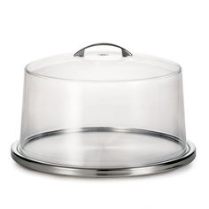 Features: Material: -Stainless steel. Color: -Clear. -Easy to clean; dishwasher safe.. Holiday / Occasion: -No Holiday. Product Type: -Cake Stand. Dimensions: Overall Height - Top to Bottom: -8". Overall Width - Side to Side: -13". Overall Length - Front to Back: -13". Overall Product Weight: -3.4 lbs. Dishes Dishware Dinnerware Susan Tableware Trays Wooden Tray Susans Dish Everyday Glass Gravy Holiday Keeper Kitchen Lazy Serveware Serving Set Storage Basket Baskets Boat Boats holidays, christma Cake Stand With Dome, Clean Dishwasher, Wooden Tray, Serving Set, Storage Basket, Cake Stand, Serveware, Storage Baskets, Dishwasher Safe