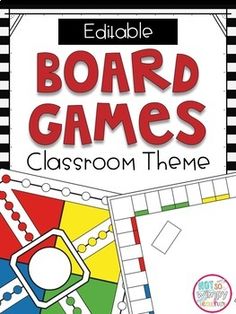 the board games classroom theme is shown