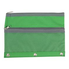 Wholesale 3 Ring Binder Pencil Case with Mesh Pocket - 5 Colors - Rectangular Organizers For Back To School, Rectangular Organizers For Students, Back To School, Rectangular Student Organizer For Back To School, School Rectangular Organizer With Zipper Closure, Rectangular School Organizers With Zipper Closure, Rectangular School Organizer With Zipper, Portable Green Pencil Case For School, Portable Green Pencil Shaped Pencil Case, Portable Green Pencil-shaped Pencil Case