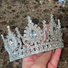 Quinceanera Crowns, Crown For Wedding, Quinceanera Crown, 16 Birthday, Sweet 15, Silver Crown, 12th Birthday, Quince Dresses, 16th Birthday