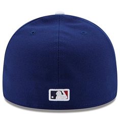 Officially Licensed MLB Men's New Era Authentic Performance Fitted Hat - Los Angeles Dodgers  This authentic Fanatics baseball hat is perfect for showcasing team spirit. Flat bill design with ability to curve for a super trendy look and a great addition to your sports apparel collection.          Raised embroidery, Structured fit, High Crown       Brand: New Era      Material: 100% Polyester      Contrasting underbill Six panels with eyelets, Fitted      Imported      Color: Royal Navy Fitted Hat With Flat Brim For Baseball Season, Navy Flat Brim Fitted Hat For Baseball Season, Blue Fitted Hat For Baseball Season, Navy Flat Bill Hat For Sports Events, Navy Fitted Hat For Sports Events, Navy Flat Bill Fitted Hat For Sports Events, Navy Fitted Hat With Flat Bill For Sports Events, Navy Fitted Hat With Flat Brim For Sports, Flat Brim Fitted Hat For Baseball Season