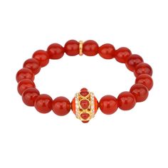 Spanish Angel Beaded Bracelet For Women - Flame | BuDhaGirl Red Carnelian Beaded Bracelets With Gemstone Beads, Red Carnelian Beaded Bracelets With Round Beads, Red Carnelian Beaded Bracelet With Round Beads, Red Carnelian Round Beads Bracelet, Elegant Red Agate Beaded Bracelets, Elegant Red Carnelian Beaded Bracelets, Red Carnelian Bracelets With 8mm Beads, Red Carnelian Beaded Bracelets, Elegant Red Coral Beaded Bracelets With Round Beads