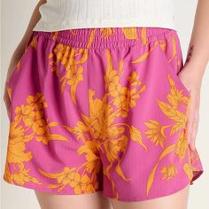 Toad&Co. Sunkissed Pull-On Shorts Ii. Brand New. Please See Photos For Product Description. *Matching Tank For Sale In My Closet As Well! *Cat Friendly Home Short Beach Pants For Beach Season, Tropical Bottoms With Pockets For Summer, Tropical Cotton Bottoms For Vacation, Tropical Relaxed Fit Shorts, Tropical Summer Bottoms With Pockets, Tropical Style Summer Bottoms With Pockets, Tropical Style Cotton Vacation Bottoms, Tropical Cotton Vacation Bottoms, Summer Beach Pants Short Length