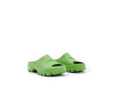 AllSaints Eclipse Flatform - Women's Shoes : Green : Stay stylish curating your looks with the AllSaints Eclipse Flatform Sandals. Synthetic upper and lining. Slip-on style. Platform heel. Synthetic outsole. Imported. Measurements: Weight: 7 oz Product measurements were taken using size 8, width M. Please note that measurements may vary by size. Trendy Platform Slides With Flat Heel, Trendy Flat Heel Platform Slides, Spring Platform Slides With Flat Heel, Casual Platform Mules For Spring, Casual Spring Platform Mules, Green Synthetic Casual Mules, Casual Synthetic Mules With Open Heel, Casual Synthetic Open Heel Mules, Trendy Green Open Toe Mules