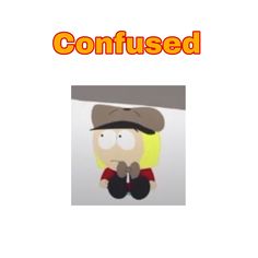 an image of a cartoon character with the words confused