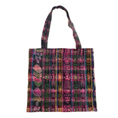 These one-of-a-kind, eco-friendly over the shoulder bags are up-cycled from traditional, embroidered skirts (cortes) of Mayan women in Guatemala. Sturdy and one of a kind, it's the perfect bag to carry your laptop, groceries or just about anything! Lined inside.* 12"W x 14"H* Fully lined* Handmade in Guatemala* Made following fair trade guidelines Embroidered Skirts, Mayan Women, Mayan People, Over The Shoulder Bags, Bags Handmade, Embroidered Skirt, Market Bag, Cultural Heritage, Perfect Bag