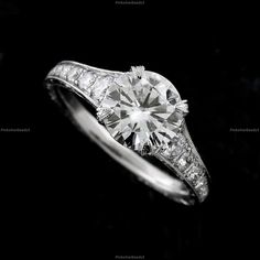 a diamond ring with diamonds on it