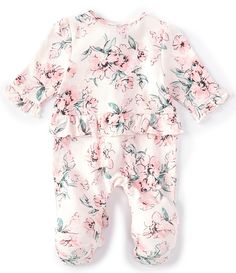 Shop for Little Me Baby Girls Preemie-9 Months Long-Sleeve Dream Floral Footed Coverall Set at Dillard's. Visit Dillard's to find clothing, accessories, shoes, cosmetics & more. The Style of Your Life. Long Sleeve Onesie For Bedtime In Spring, Pink Long Sleeve Footie For Bedtime, Spring Ruffled Onesie For Loungewear, Long Sleeve Onesie For Sleepover In Spring, Spring Loungewear Onesie With Ruffles, Printed Long Sleeve Onesie For Sleep, Spring Long Sleeve Ruffled Onesie, Spring Long Sleeve Onesie For Loungewear, Printed Long Sleeve Onesie For Bedtime