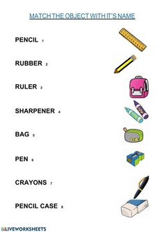 the words in this worksheet are for students to learn how to write and draw