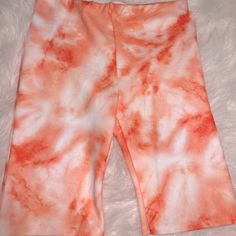 Another Reason Tie Dye Cycle Shorts Never Worn Excellent Condition Matching Shirt Listed Tie Dye Cotton Shorts, Summer Tie-dye Cotton Shorts, Summer Tie-dye Beach Shorts, Cheap Orange 2-in-1 Athletic Shorts, Spring Tie-dye Shorts, Cycle Shorts, Bike Shorts, Matching Shirts, Orange White