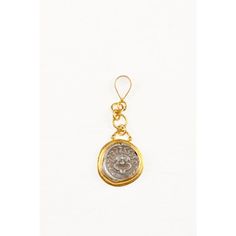 This is part of Chairish’s Fine Jewelry assortment.  An authentic Greek Apollonia Pontika, AR Drachm Coin (Thrace, circa 450-400 BC), set in a rounded form 22k gold bezel with 22k gold drop linked chain and bail. The obverse, or front, side of this coin features the head of Gorgoneion with a protruding tongue, surrounded by serpents. On the reverse side, an upturned anchor with an "A" and a crayfish. This coin has been inspected and approved to be authentic by a professional Numismatic who speci Luxury Brass Jewelry With Coin Pendant, 22k Gold Tarnish Resistant Round Pendant Jewelry, 22k Gold Round Pendant Jewelry Tarnish Resistant, Tarnish Resistant 22k Gold Round Pendant Jewelry, Traditional Coin Pendant Jewelry For Formal Events, Traditional Coin Pendant Jewelry For Formal Occasions, Formal Amulet Jewelry With Coin Pendant, Gold Coin Pendant Brass Jewelry, Gold Brass Coin Pendant Jewelry