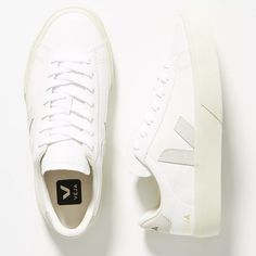 Reposhing This Item I Purchased From @Puchaa. Loved It, But They Did Not Fit Me! Questions? Leave A Comment Below! White Casual Sneakers For Everyday Use, White Sporty Casual Sneakers, White Sporty Sneakers For Everyday Use, White Leather Sneakers For Everyday Use, Shoes Veja, Veja Shoes, Recycled Rubber, Cream White, Leather Sneakers