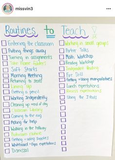 a bulletin board with writing on it that says routines to teach v and r