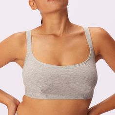 A classic Scoop bralette made with our brand new upcycled cotton blend. Features transformable cross-back straps for extra support when you need it. Cotton Sports Bra, Bra Materials, Cotton Clouds, Loose Tees, Vintage Soft, Vintage Fits, Support Bras, Sustainable Fabrics, Band Tees