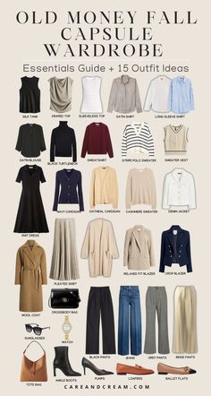 Fall Fits Old Money, Work Classy Outfit, Classic Designer Pieces, Old Money Style Fall Outfits, Old Money Fall Capsule, Fall Old Money Aesthetic, Old Money Fall Outfits Women 2024, Elegant Wardrobe Capsule, Old Money Cottage Core Outfits