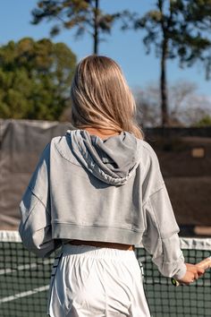 Details Mineral washed Oversized fit Cropped length Versatile Materials and Care Self: 85% Cotton, 15% Polyester Contrast: 100% Cotton Machine wash cold Tumble dry low or hang dry Adhesive Bra, Hanging Dryer, Grey Hoodie, Hat Hairstyles, Tumble Dryer, Sale Items, Final Sale, Gray Color, Quick Saves