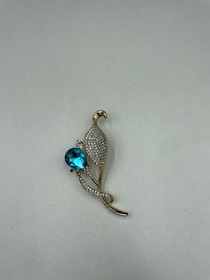 Vintage Crystals Blue Rhinestone Brooch Lapel Pin Women Accessories Flower Leaf Pins by ElisFashionCreations on Etsy Wooden Bow Tie Wedding, Women Suit Jacket, Crystals Blue, Women Flower, Bee Brooch, Enamel Lapel Pin, Flower Leaf