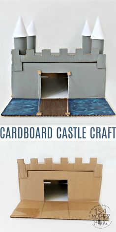 cardboard castle craft for kids to make