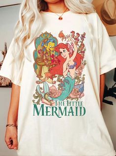 Vintage Disney The Little Mermaid Princess Ariel Shirt, Disney Princess Shirt Cute Comfortable Disney Outfit, Ariel Shirt, Little Mermaid Shirt, Mermaid Graphic, Disney Princess Shirts, Tattoo T Shirt, Ariel Mermaid, Mermaid Shirt, Princess Shirt