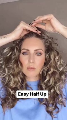 Braided Hairstyles: From Simple to Complex Half Up Curly Hair, Curly Hair Half Up Half Down, Curly Hair Dos, Easy Routine, Curly Hair Up, Half Updo Hairstyles, Natural Curly Hair Cuts, Fine Curly Hair, Medium Length Curly Hair