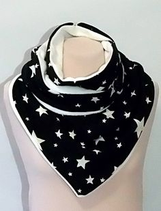 "Triangular  scarf with stars ,knited cotton fabric with white stars patterned,with white fleece lining, button closure,Winter Scarf,neck warmer Length : 62\" (155 cm) Width:    20\" (50 cm) The  scarf is the perfect fashion accessory for any season, event or occasion. You will always look stylish and fashionable. The loop is washable at 30 o C. Please do not type in the dryer! Materials used:  cotton  fabric  ,fleece NOTE: Some colours may vary due to computer screen settings" Fox Scarf, Floral Shawl, Scarf Neck, White Fleece, White Stars, Long Scarf, Neck Scarves, Winter Accessories, Neck Warmer