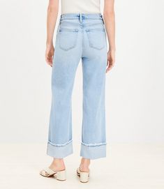 New Clothing Arrivals | Loft Crop Jeans, Cropped Jeans, Effortless Style, Wide Leg, High Rise, Loft, Cuff, Clothes