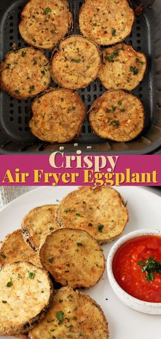 crispy air fryer eggplant is an easy and delicious appetizer