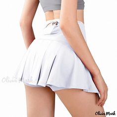 Olivia Mark - Sporty Half Skirt for Yoga, Badminton, Tennis, Fitness, Running Tennis Fitness, Yoga Skirt, Sport Skirt, Athletic Skirt, Tennis Skirts, Fitness Sport, Tennis Skort, Golf Skirts, Half Skirt