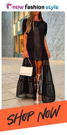 Casual Solid Patchwork O Neck Long Dresses Maxi Dresses Casual, Long Dresses, Waist Dress, Wholesale Fashion, Ankle Length, Dresses Online, Dress Length, Sleeve Styles, Buy Now