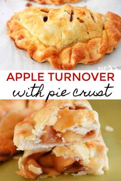 Apple Pie With Ready Made Crust, Easy Apple Pie Turnovers, Apple Turn Over With Pie Crust, Apple Turnovers Filling Recipe, Apple Pie One Crust, Apple Dumpling With Pie Crust, Baked Apples With Pie Crust, Quick Apple Turnovers, Apple Pop Tarts Homemade