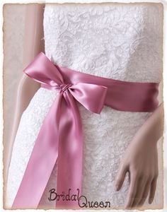 Bridal Sash Satin Ribbon Rozy Mauve Ribbon Wedding by BridalQueen, only $12.99! - rose wedding ideas - pink wedding ideas - #pinkwedding #rosewedding #mauvesash #mauvebridalbelt #viogemini - www.viogemini.com Pink Elegant Sash For Formal Occasions, Pink Bridal Belt With Sashes For Party, Elegant Fitted Pink Sashes, Pink Sashes Bridal Belt For Wedding, Elegant Pink Bridal Belt With Sashes, Wedding Satin Tie Back Sash, Wedding Bridal Belt With Sashes In Satin, Satin Bridal Belt With Ribbon For Wedding, Satin Wedding Sash