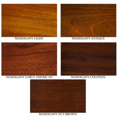 the different types of wood that are available