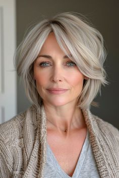 Embrace a youthful spirit with 22 playful short haircuts for women over 60, perfect for showcasing your vibrant personality. Blending Gray Hair, Edgy Short Hair, Hair Affair, Hair Color And Cut, Short Hair Cuts For Women, Grey Hair