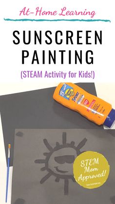 the sun screen painting activity for kids