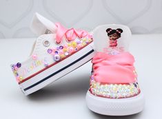 How adorable are these Boss baby inspired converse! The perfect shoe to complete the look!Please leave your name needed in the notebox during checkoutVisit the tutu section or search bar for the matching outfit!If you need a color change just leave the exact colors needed at checkout in the notebox If you are unsure of sizing please scroll to the last photos for our size charts, or visit our size charts here--> https://pinktoesnhairbows.com/pages/size-chartAll sales are FINAL, Ship dates can be Overalls Boys, Tutu Dress Costumes, Bling Converse, Baby Converse, Girls Overalls, Baby Bling, Girls Converse, Matching Outfit, Boss Baby