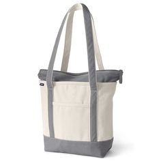 "This iconic Lands' End canvas tote is designed to withstands the test of time, featuring durable, reinforced details. This iconic Lands' End canvas tote is designed to withstands the test of time, featuring durable, reinforced details. Wide felled seams allow it to stand upright, keeping contents inside Water-resistant base and trim Pockets inside keep your smaller items easy to find and secure Neatly-stitched seams give it a clean look 17""W x 6""D x 13.5""H Handle: 14'' drop Zipper closure In Tote Bag Size, Life Is An Adventure, Garden Tote, 6 D, Canvas Tote Bag, Zip Top, Lands End, Canvas Bag, Handbag Accessories