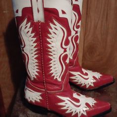 Cowboy Boots Size 11 Heels, Steve Madden Shoes, Shoes Heels Boots, Shoes Boots, Cowboy Boots, Shoes Women Heels, Steve Madden, Heeled Boots, Red White