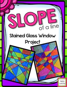 the stained glass window project for kids to learn how to make them look like they're