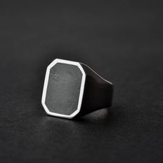 A handmade sterling silver 925 octagon signet stamp ring. filled with grey epoxy.Each ring is cleaned and polished with care.The weight of the ring may vary according to size.Top measurements: Width - 14.5mm | Height - 16.5mmApprox weight: 9.18grThe ring is made of sterling silver 925 and is water resistant.This awesome signet ring is available in more shapes! Click here to see:Rectangle: https://www.etsy.com/il-en/listing/568023753/rectangle-sterling-silver-signet-ringRound: https://www.etsy.co Octagon Signet Ring With Polished Finish As Gift, Modern Octagon Signet Ring For Gift, Modern Octagon Signet Ring As Gift, Modern Octagon Shaped Signet Ring As A Gift, Modern Octagon Signet Ring, Modern Octagon-shaped Signet Ring Gift, Silver Sterling Silver Octagon Ring, Silver Hexagon Sterling Silver Ring, Sterling Silver Ring In Octagon Shape