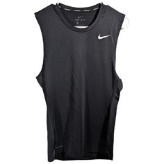 Nike Pro Compression Tank Top Mens Medium Black Fitted Sleeveless Shirt See Pictures For Details And Measurements. See Pictures For Details And Measurements. Everything Is Measured This Way When Laying Flat: Chest: Armpit To Armpit Length: Bottom Of Collar To The End Of Bottom Of Shirt. Waist: Straight Across The Top Of Pants. Inseam: From Crotch Seam To The End Of The Leg Rise: Top Of The Belt To The End Of The Crotch Black Tank Vest For Sportswear, Black Moisture-wicking Tank Vest, Moisture-wicking Black Tank Vest, Functional Black Tank Top For Sports Season, Black Athleisure Crew Neck Vest, Black Crew Neck Athleisure Vest, Black Functional Tank Top, Black Go-dry Tank Top For Sports Season, Black Crew Neck Workout Vest